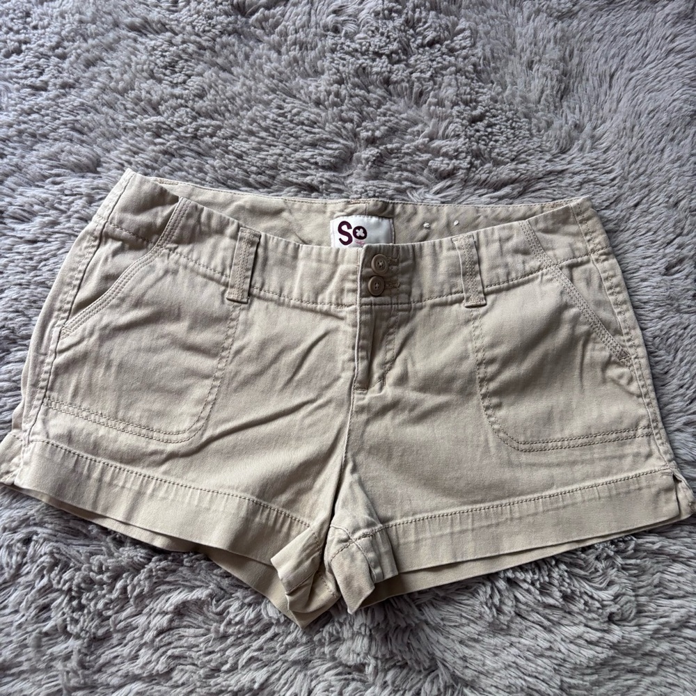 ⭐️⭐️⭐️SO beige khaki  mini shorts size 11